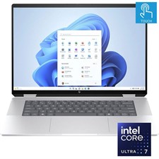 HP Envy x360 2-in-1 16-AC0023DX Laptop | Intel® Core™ Ultra 7 processor 155U, 16GB DDR5, 1TB SSD, Backlit KB, 16" WUXGA Touchscreen | Glacier Silver