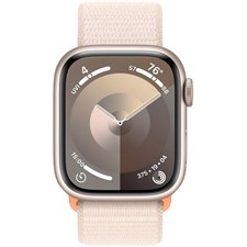 Apple Watch Series 9 (GPS) 41mm Starlight Aluminum Case with Starlight Sport Loop - Starlight MR8V3