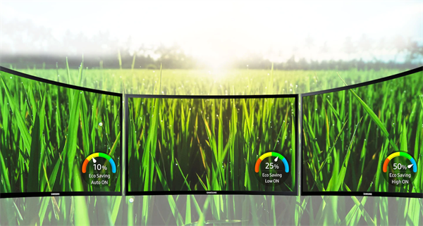 Samsung eco-saving technology reduces energy consumption and environmental impact