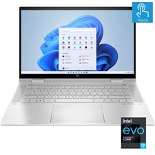 HP ENVY x360 15-EW0023DX Touchscreen Laptop - Intel Evo Core i7-1255U, 16GB, 512GB SSD, Intel Graphics, Backlit KB, Windows 11, 15.6" FHD IPS | Natural Silver