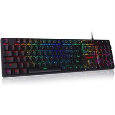 Redragon K589 Shrapnel RGB Low Profile Mechanical Gaming Keyboard (Blue Switches)