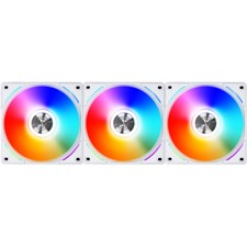 Lian Li UNI Fan AL120 RGB 120mm Daisy Chain UF-AL120-3W (White x 3)