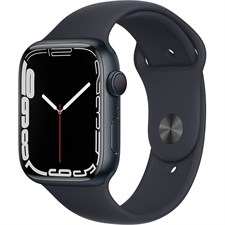 Apple Watch Series 7 - GPS, 45mm, Midnight Aluminum Case with Sport Band