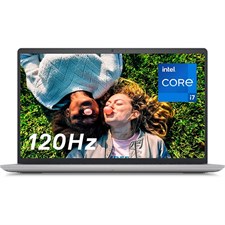 Dell Inspiron 15 3520 Laptop - Intel Core i7-1255U, 16GB, 512GB SSD, Windows 11, 15.6" FHD 120Hz Display | Platinum Silver
