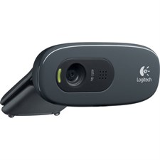 Logitech C270 HD Webcam (Black) - 960-000584