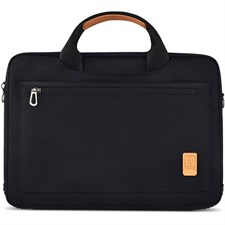 WiWU Pioneer Shoulder Handbag Larger Capacity for Macbook Men Women Laptop Bag Purse Computer Briefcase 15.4" Black - GM4110