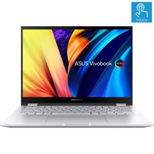 Asus Vivobook S14 Flip TN3402QA-LZ101W Laptop - AMD Ryzen 7 5800H, 16GB DDR4, 512GB SSD, Backlit KB, 14" WUXGA Touchscreen x360 Display, Windows 11, Transparent Silver - ASUS Pen 2.0 - 90NB0WT2-M004C0