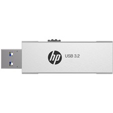 HP 818w 32GB USB 3.2 Flash Drive Silver Metal