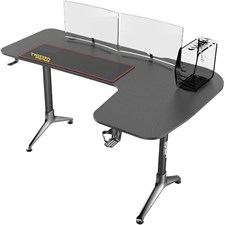 Twisted Minds Y Shaped Gaming Desk Carbon Fiber Texture - Right | TM-Y-1072-R