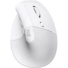 Logitech Lift Vertical Ergonomic Mouse - Ergo Series, Wireless, Bluetooth or Logi Bolt USB - Off-White - 910-006475