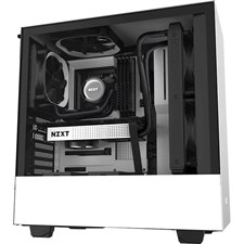 NZXT H510 Minimalist Compact Mid-Tower Case with Tempered Glass (Matte White) - CA-H510B-W1