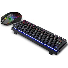 T-Dagger MAIN FORCE T-TGS008-BR Gaming 60% Mechanical Keyboard and Gaming Mouse Combo | Black | Brown Switches