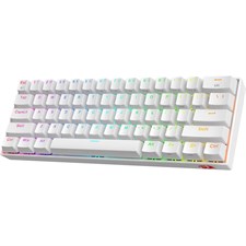 Redragon DRACONIC PRO K530 60% Compact RGB Wireless Mechanical Gaming Keyboard - White - Tactile Brown Switch