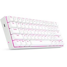 Redragon Dragonborn K630W Mechanical Gaming Keyboard - White - Usb Type-C - Pink Light