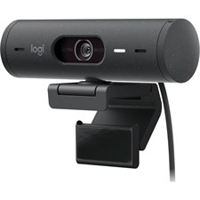 Logitech Brio 500 Full HD 1080p Webcam With Light Correction, Auto-Framing, and Show Mode | Graphite