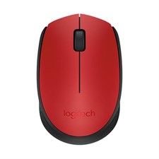 Logitech M171 Wireless Mouse - Red/Black - 910-004657