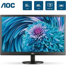 AOC E2070SWHN 19.5" HD+ 1600x900 Monitor, 5ms, HDMI / VGA, 60Hz TN Panel