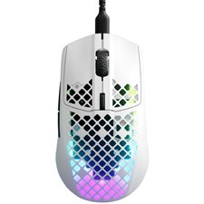 SteelSeries Aerox 3 2022 Edition Ultra Lightweight Wired Gaming Mouse - Snow - 62603