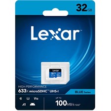 Lexar 32GB High-Performance 633x microSDXC UHS-I Card BLUE Series LMS0633032G-BNNNG