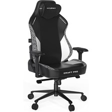 DXRacer Craft Pro Stripes-1 Gaming Chair, Black & White | CRA-PR031-NW-H1