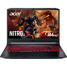 Acer Nitro 5 AN515-45-R5T9 Gaming Laptop - AMD Ryzen 7 R7-5800H, 16GB DDR4, 512GB SSD, NVIDIA GeForce RTX 3050 4GB, 15.6" FHD IPS 144Hz, Windows 10, NH.QCLCN.001