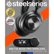 SteelSeries Arctis Nova Pro Wireless High Fidelity Gaming Headset - PC, PS5, PS4, Switch, Mobile - 61520