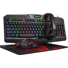 Redragon Gaming Essentials S101-BA-2 Keyboard, Mouse, Headset & Mousepad 4 in 1 Set
