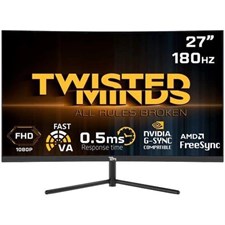 Twisted Minds FHD 27", VA, 0.5ms, HDMI2.0, HDR Curve Gaming Monitor 2 TM27FHD180VA