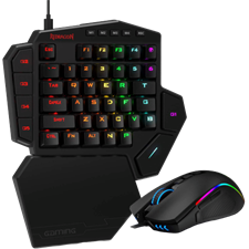 Redragon K585RGB-BA Gaming Essentials Combo Gaming Keypad and M721 RGB Mouse