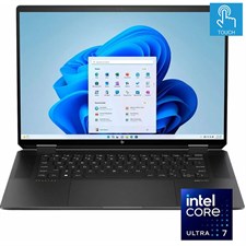 HP Spectre x360 16-AA0013DX Laptop | Intel® Core™ Ultra 7 Processor 155H 16GB 1TB SSD Backlit KB 16" WQXGA IPS Touchscreen Windows 11 | Nightfall Black