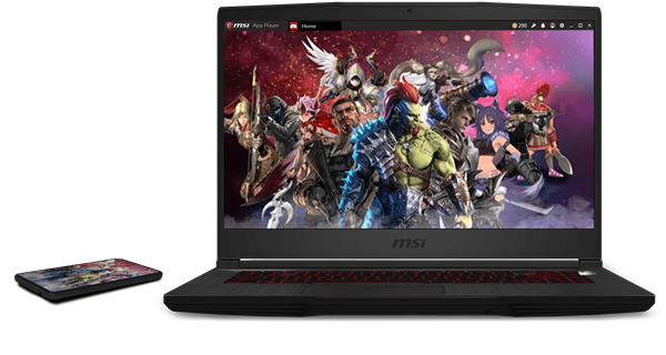 msi laptop with msi app player 